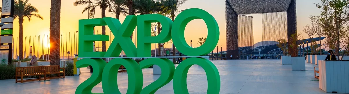 Expo 2020 Dubai pavilion structure featuring textured coatings by Terraco